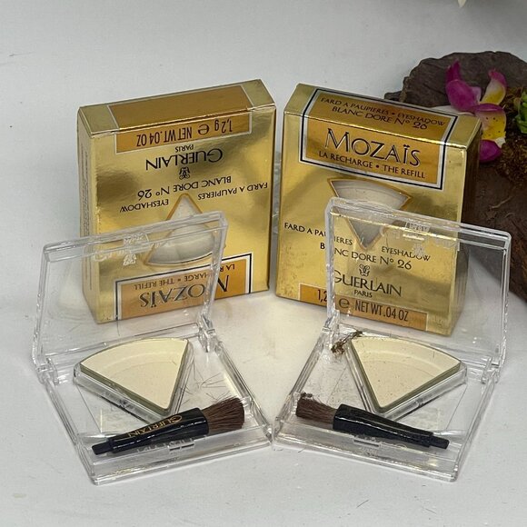 2x Guerlain Mozais Eyeshadow Refill - Blanc Dore No. 26 - .04 oz - New in Box - Picture 1 of 9